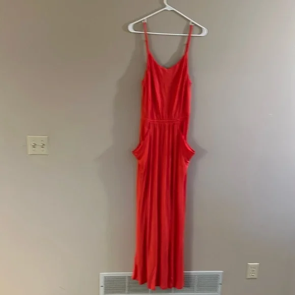 gap orange dress Gap Dress Women M Medium Orange Geometric Sheath Midi Sleeveless Hook & Eye